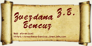 Zvezdana Bencuz vizit kartica
